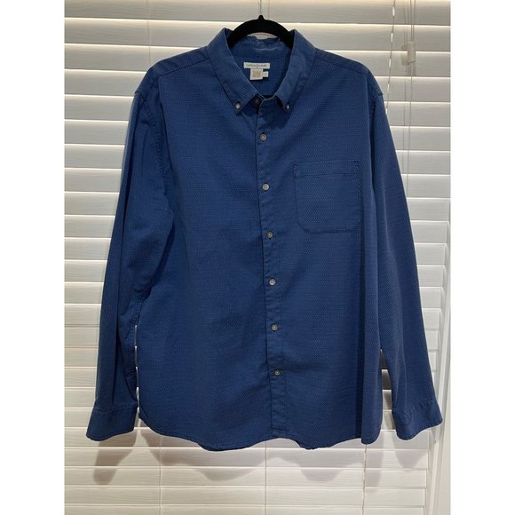Carbon 2 Cobalt Long Sleeve Button Up Shirt - Size L - Picture 1 of 3